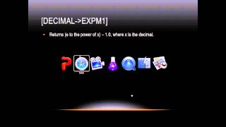 Lasso Programming: [decimal→expm1]