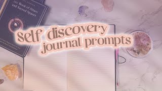 Self Discovery Journal Prompts | Journaling for Self Discovery | Finding who you are journal session