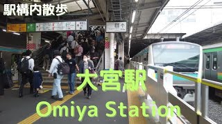 Take a walk inside Saitama Omiya Station　大宮駅構内を散歩 【2024】