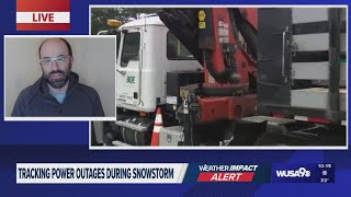 Tracking power outages in Maryland