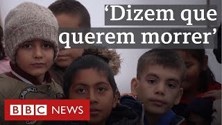 O campo de refugiados onde ‘crianças dizem querer morrer’