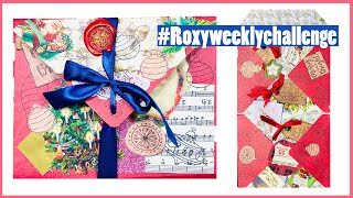 #roxysweeklychallenge Tutorial envelopes with pockets Week 46 + Joie De Fi Recycle BOOK PAGE Idea