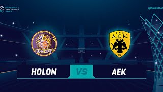 Hapoel UNET-Credit Holon v AEK - Full Game | @BasketballCL