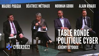 Table ronde politique Cyber : Mauro Poggia, Béatrice Métraux, Norman Gobbi, Alain Ribaux #cyber2022