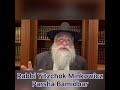 Rabbi Minkowicz Weekly Torah Lesson Parsha Bamidbar