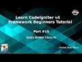 Learn CodeIgniter 4 Framework Tutorials #15 Query Builder Class in CodeIgniter #1
