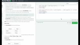 Hackerrank SQL Solution #21 Basic SQL - The PADS