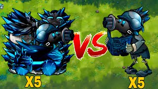 PVZ 1 Fusion Challenge!! 5 Plants Fusion VS 5 Ultimate Cherry Shooter family - Who Will Win?