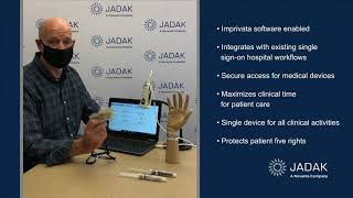 JADAK HS-1RS Secure Access Handheld RFID and Barcode Scanner for Healthcare Demonstration