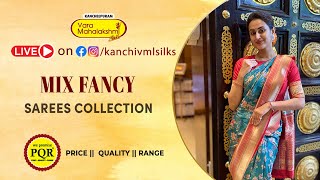 Mix Fancy Sarees Collection | WhatsApp 89 0001 0002 | Kancheepuram Varamahalakshmi Silks Sarees LIVE