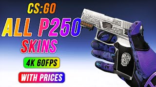 ALL P250 SKINS WITH PRICES 2022 - CS:GO P250 Skins Showcase [ 4K 60FPS ]