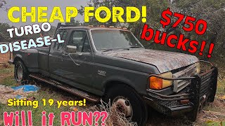 Ford F-350 Diesel sitting 19 years! Will it run?