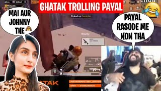 Ghatak Trolling Payal | Payal favorite player | Payal love Jonathan? | Funny stream highlights