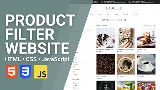 Build a Product Filter Website 🛒 HTML CSS JavaScript