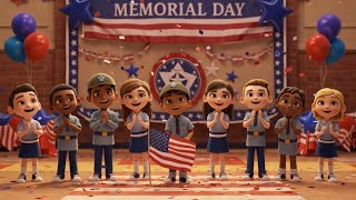 Memorial Day Song for Kids 🇺🇸🎖️ Remember & Honor Our Heroes⭐ | @BoofyKidsTV