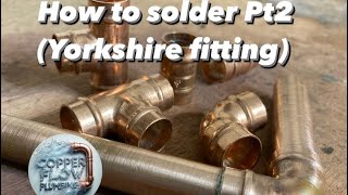 How to solder using Yorkshire fittings #plumber #plumbing #diy #renovation #howto #nvqs #bathroom