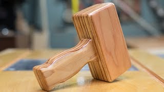 Making a Wooden Mallet from Scrap Wood 【木工】碎木製作木槌