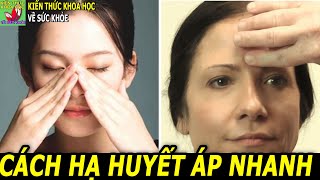 Cách hạ huyết áp nhanh tại nhà hỗ trợ cắt cơn tăng huyết áp