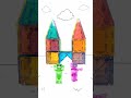 building together magna tiles animated short for kids