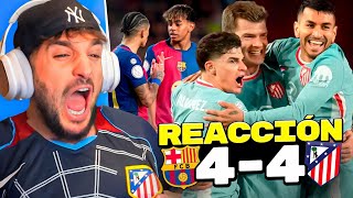 REACCIONANDO al BARÇA 4-4 ATLETI de COPA del REY *PARTIDAZO BRUTAL*