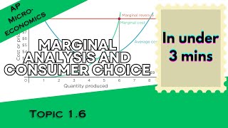 Marginal Analysis and Consumer Choice in Under 3 mins (AP Microeconomics Topic 1.6)