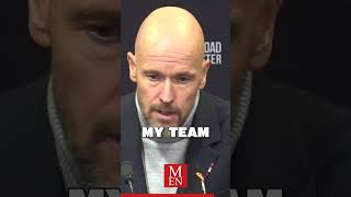 "I AM RESPONSIBLE!" | Erik ten Hag  #mufc  #manchesterunited