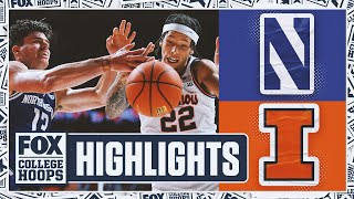 Northwestern Wildcats vs. No. 17 Illinois Fighting Illini Highlights | FOX College Hoops