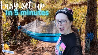 How To Set Up A Hammock In 5 MINUTES OR LESS