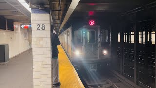 IRT Lexington Avenue Line: R62A/R142/R142A 4 Express and 5, 6 Local Trains at 28th Street