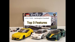 Lego 76908 Speed Champion Lamborghini Countach Review || 3 Top Features || Comparison With Others