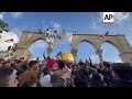Muslims in Jerusalem mark Eid al-Fitr with prayers