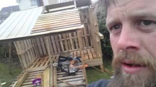 Pallet playhouse for the kids. part 1