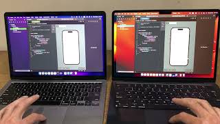 Xcode on M2 MacBook Air vs M1 MacBook Air - The M1 holds it's own !!