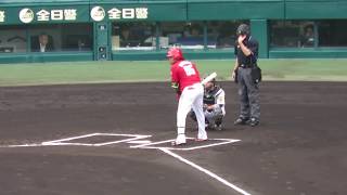 H30.06.23　6回表　バティスタ：遊安、野間：四球で無死1・2塁　広島×阪神　甲子園