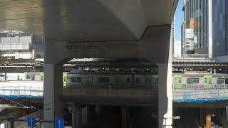 JR渋谷駅改良工事（山手線ホーム1面2線島式化）／渋谷スクランブルスクエア中央棟・西棟の建設状況（2023年9月18日）