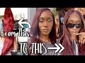 HOW I TONE DOWN MY BRIGHT RED 99J WINE WIG TO DARK BURGUNDY + INSTALL |  FT. AFSISTERWIG