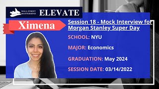 WSMM ELEVATE Session 18: Mock Interview for Morgan Stanley Super Day