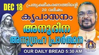 ഡിസംബർ 18 | കൃപാസനം അനുദിന അനുഗ്രഹ പ്രാർത്ഥന | Our Daily Bread |പ്രത്യക്ഷീകരണത്തിന്റെ ഇരുപതാം വർഷം.