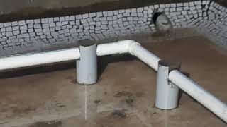 How to lay out water line fitting on terrace