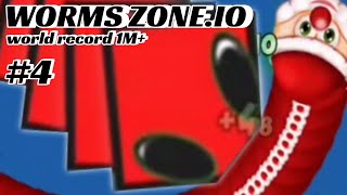 worms zone.io world record score 1 M+ slither snake top 01 within 7 minutes #4