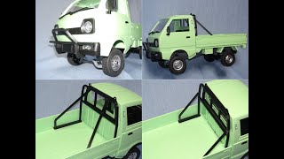 1/10 WPL D12 スズキ キャリイ トラック バンパーとロールバー SUZUKI CARRY Bumper Roll bar