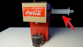 How to Make Coca Cola  Fountain Machine  at Home
