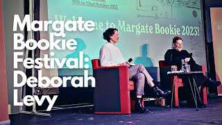 Margate Bookie 2023: August Blue author Deborah Levy in conversation with Gaby Wood #books