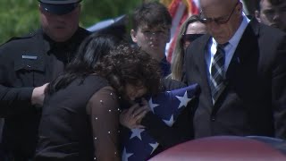 Family, friends and law enforcement say farewell to fallen officer