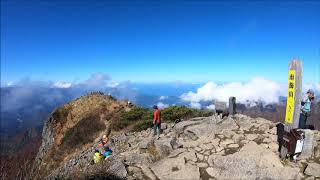 紅葉の百名山 雨飾山登山4K・2019_1028