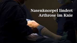 Nasenknorpel lindert Arthrose im Knie