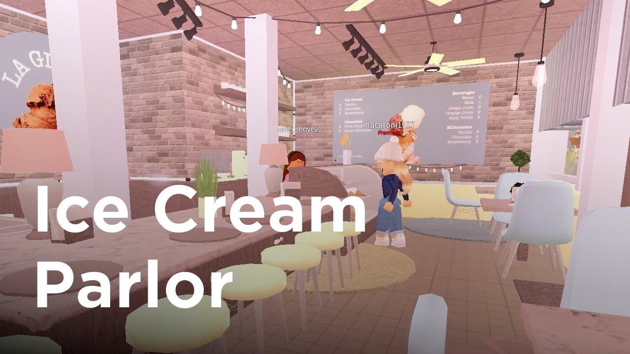 Roblox Bloxburg: Ice Cream Parlor - YouTube