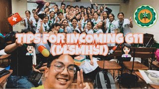 tips for incoming g11 | DLSMHSI EDITION | VLOG #7👩🏻‍⚕️✨