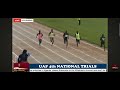 obuto solomon uaf 4th national trials 100m men