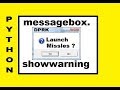 Python Three Gui Message Boxes